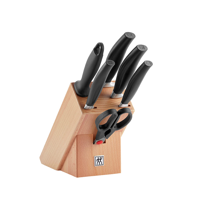 ชุดบล็อกมีด สเตนเลสสตีล 7 ชิ้น ZWILLING รุ่น  FIVE STAR บล็อกสี NATURAL N1026692_1